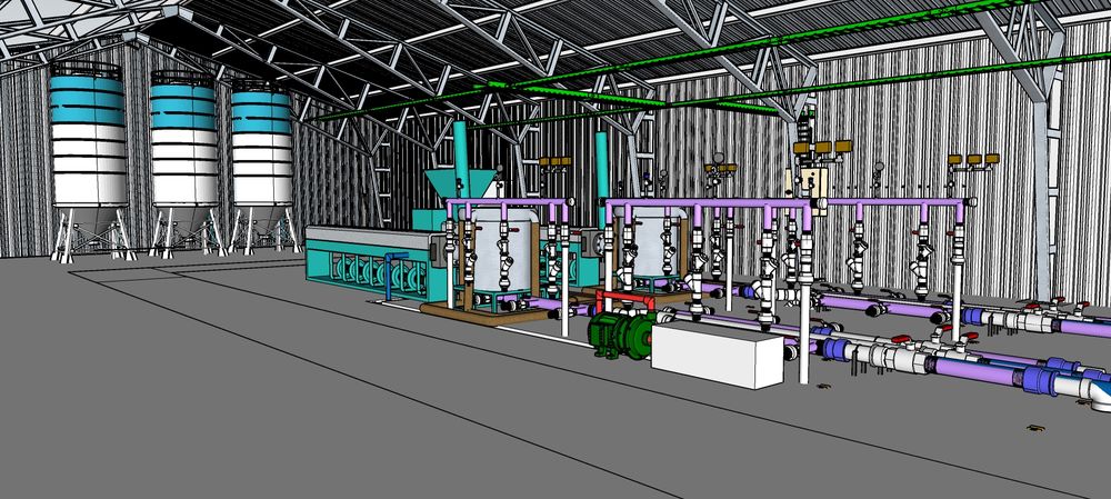 Equipos de proceso y red de cañerías